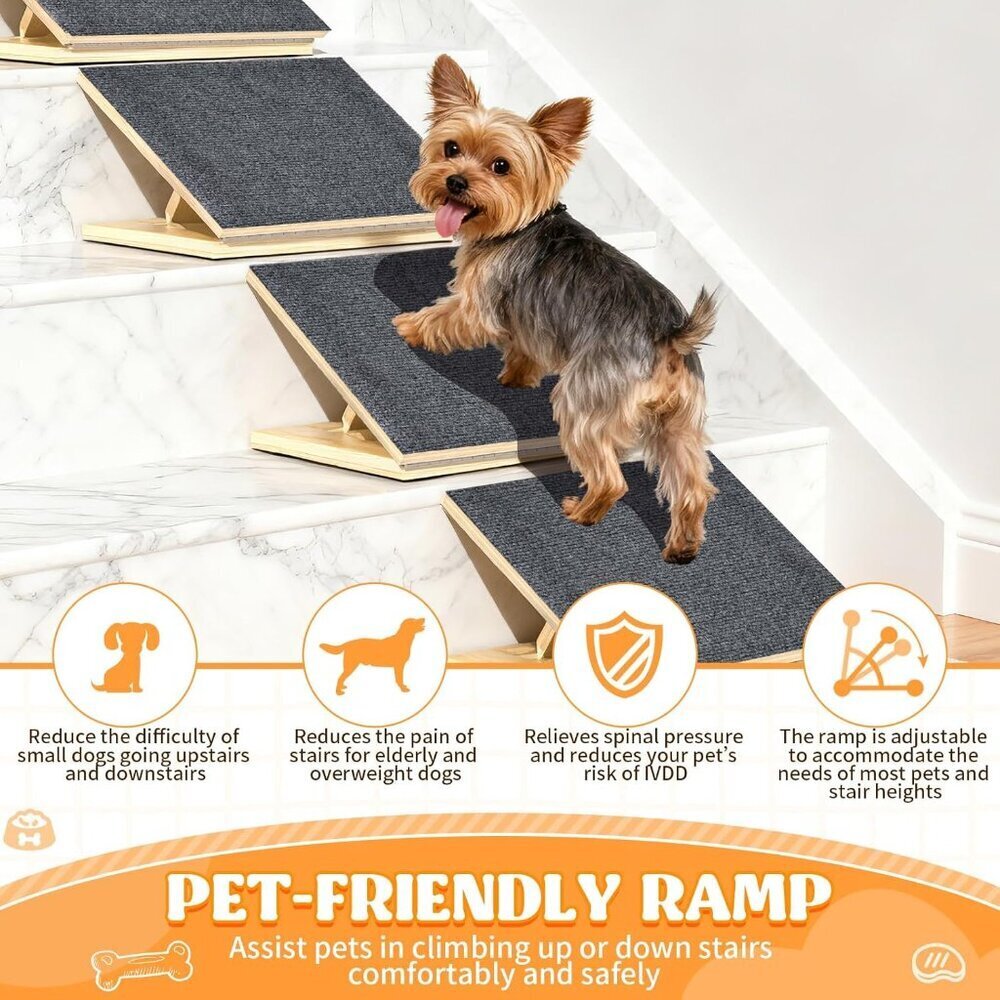 4 Pack Dog Ramps for Stairs - Picture 2 of 6